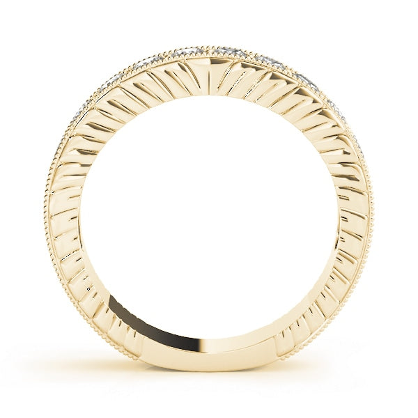 14K Yellow Gold 7/8 ct tw Diamond Wedding Ring