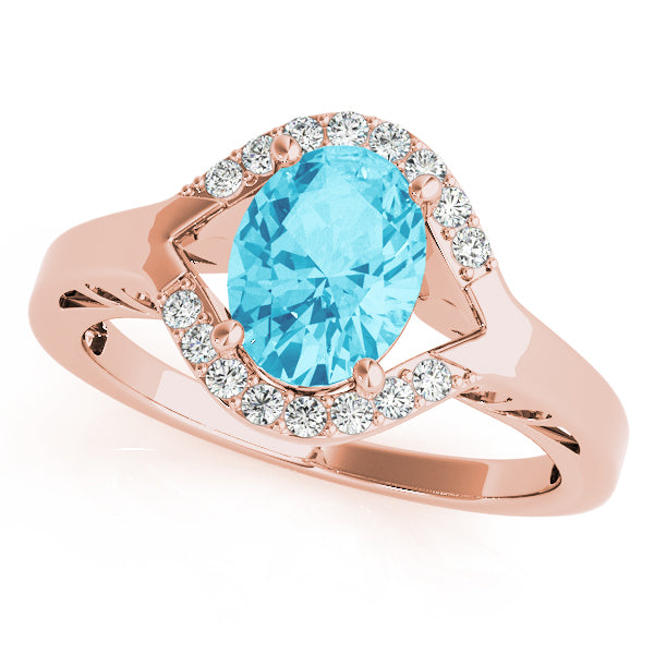 18K Rose Gold 1/8 ct tw Fashion Diamond Ring