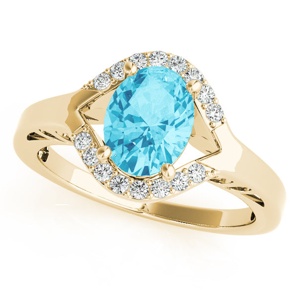 18K Yellow Gold 1/8 ct tw Fashion Diamond Ring
