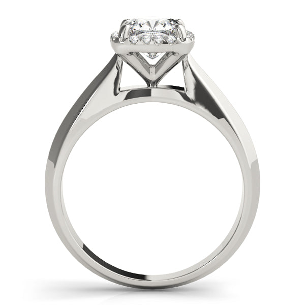 14K White Gold 1 CT Cushion Diamond Engagement Ring