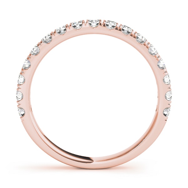 18K Rose Gold 1 ct tw Diamond Wedding Ring