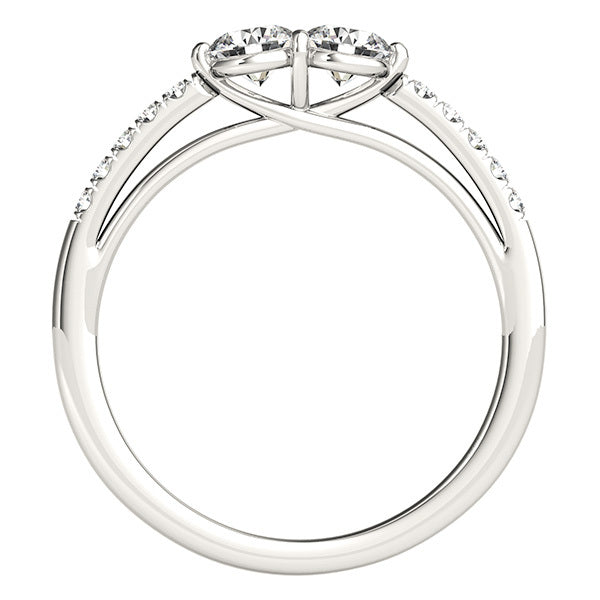 14K White Gold Multi-Diamond Fashion Ring