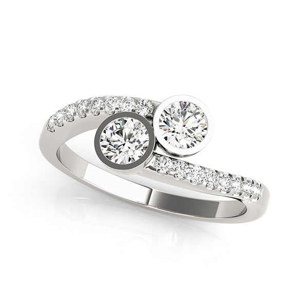 14K White Gold Multi-Diamond Fashion Ring
