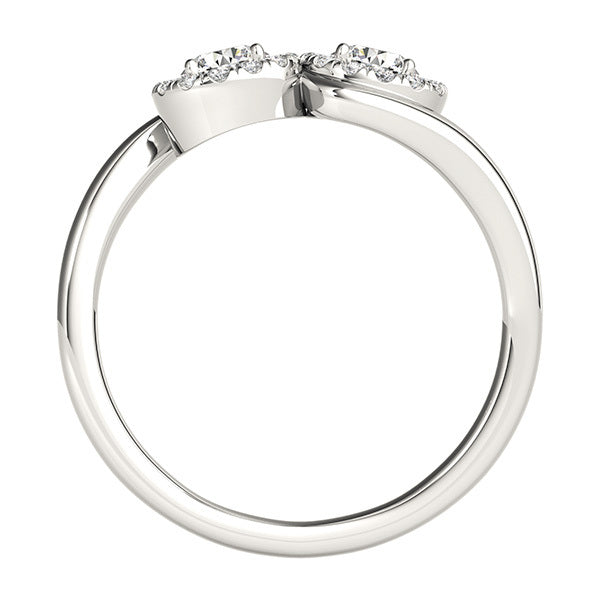 14K White Gold Multi-Diamond Fashion Ring
