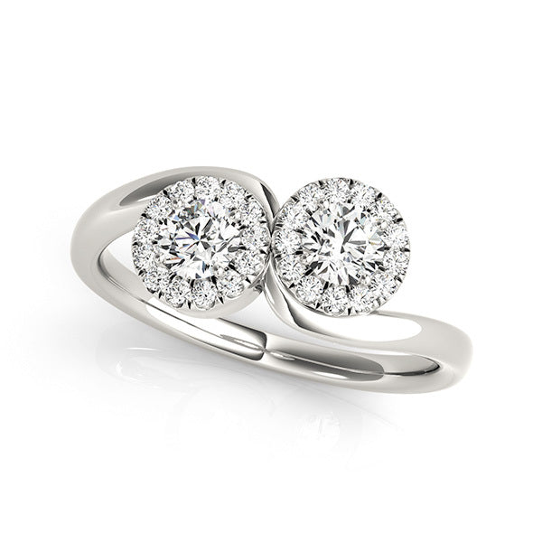 Platinum White Multi-Diamond Fashion Ring