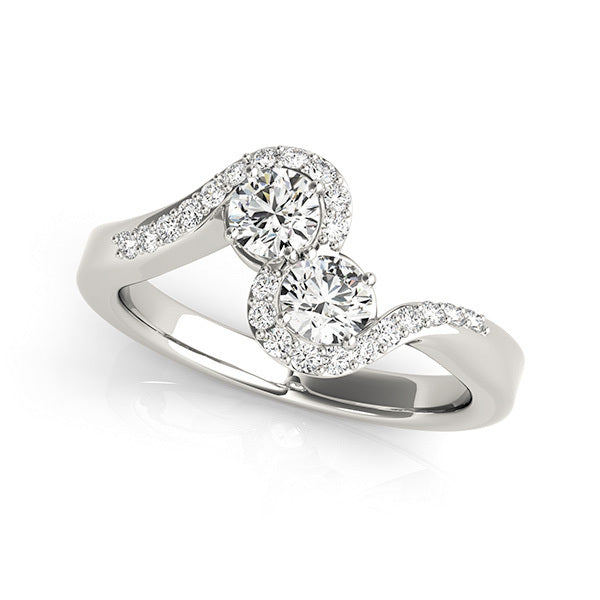Platinum White Multi-Diamond Fashion Ring