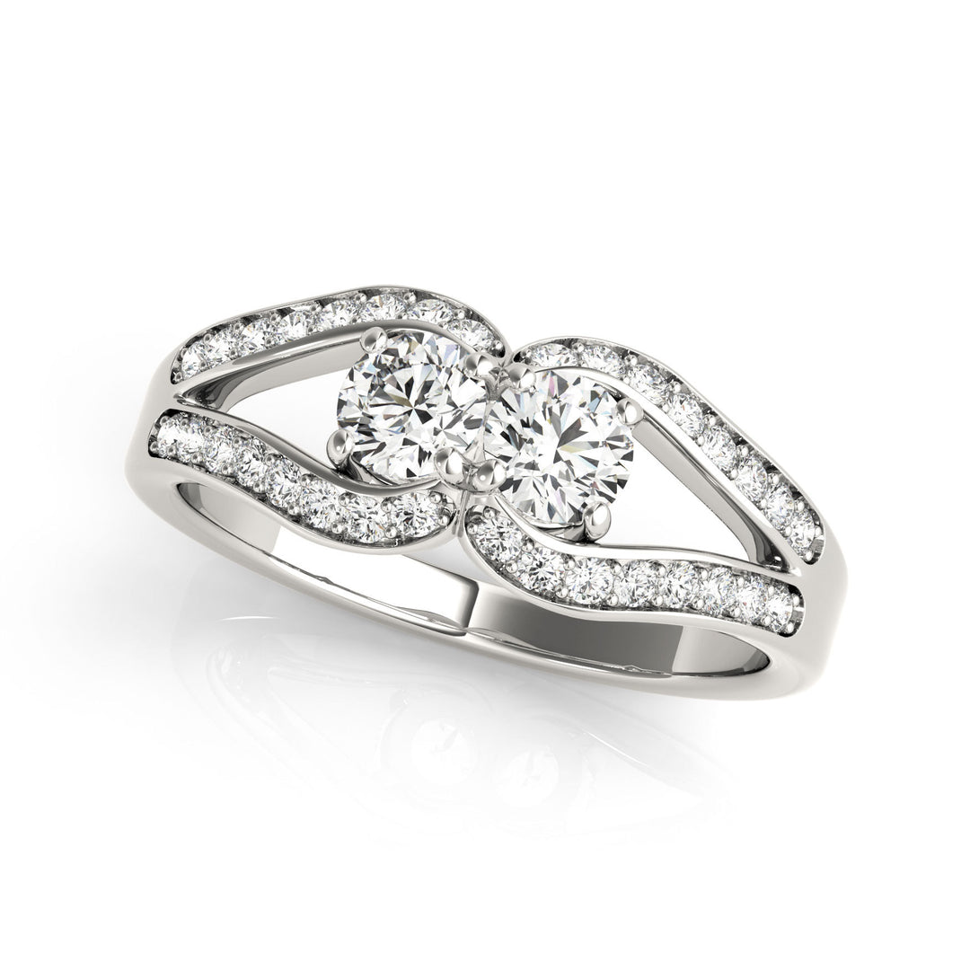 14K White Gold 1 1/3 ct tw Fashion Diamond Ring