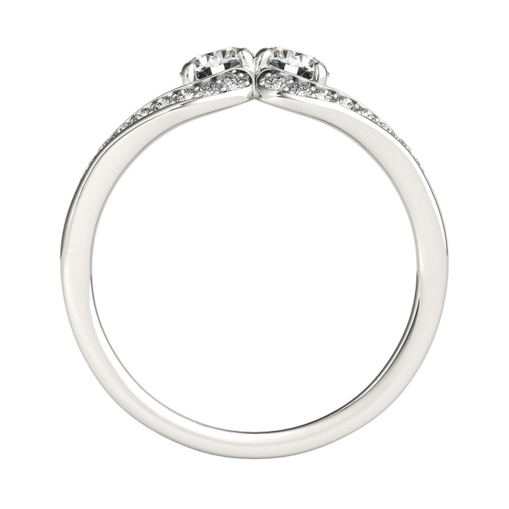 18K White Gold Multi-Diamond Fashion Ring