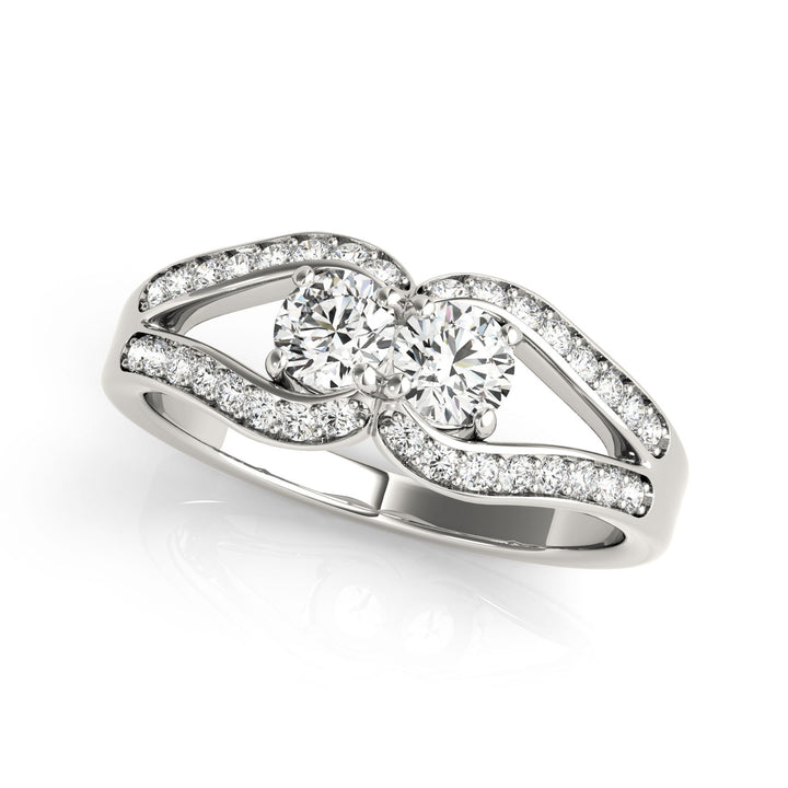 14K White Gold 1 1/3 ct tw Fashion Diamond Ring
