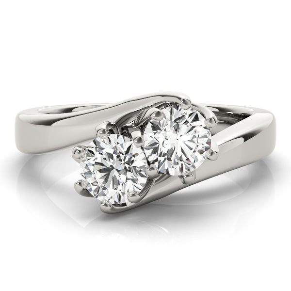 18K White Gold 1ctw Round Diamond Fashion Ring