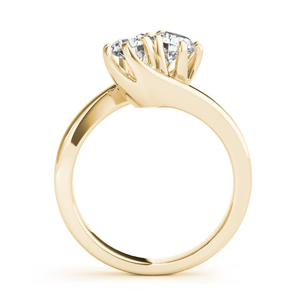 18K Yellow Gold 1ctw Round Diamond Fashion Ring