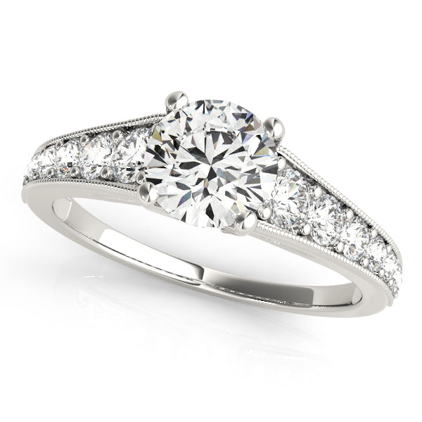 18K White Gold 1 CT Diamond Engagement Ring