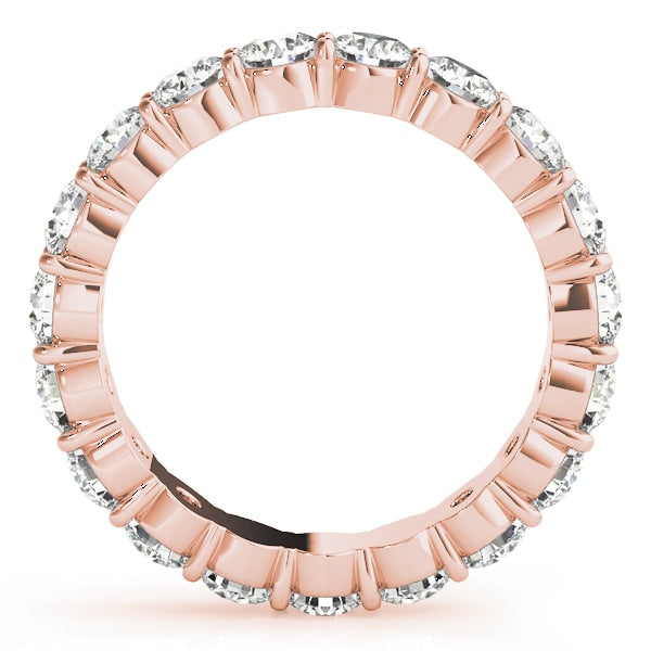 18K Rose Gold 1/2 ct tw Diamond Wedding Ring