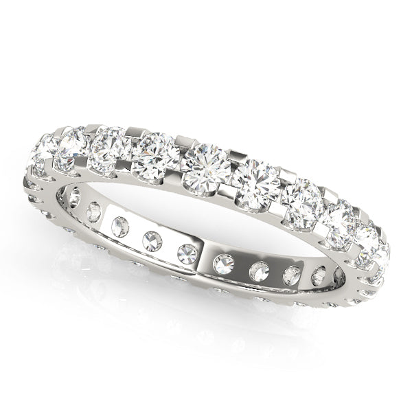 18K White Gold Multi-Diamond Wedding Ring