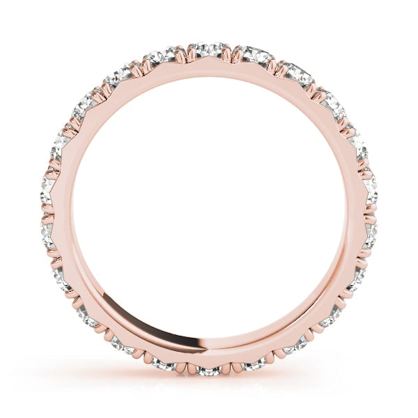 14K Rose Gold 1/2 ct tw Diamond Wedding Ring
