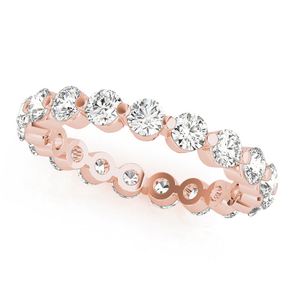 14K Rose Gold Diamond Wedding Ring