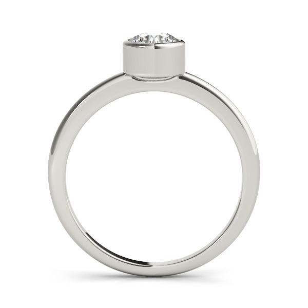 Platinum 0.5 CT Round Diamond Engagement Ring