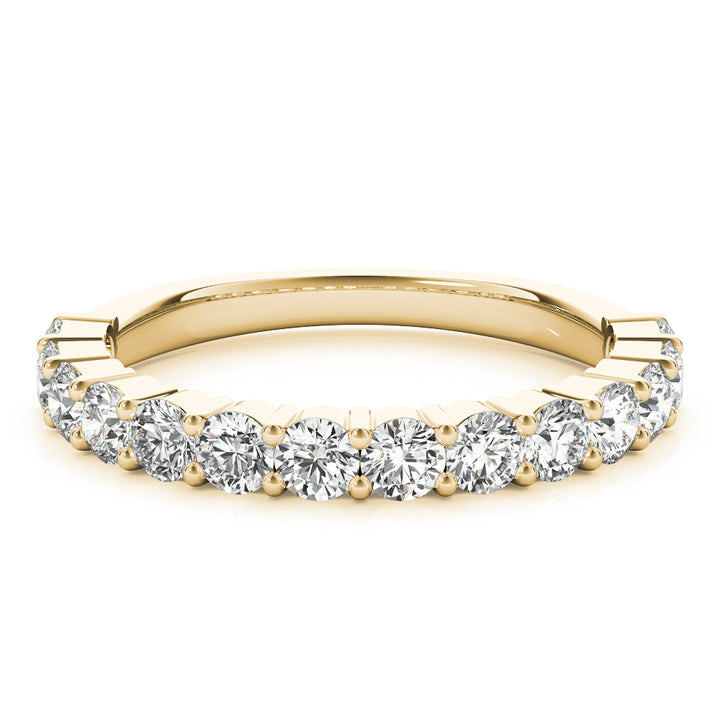 18K Yellow Gold Multi-Diamond Wedding Band