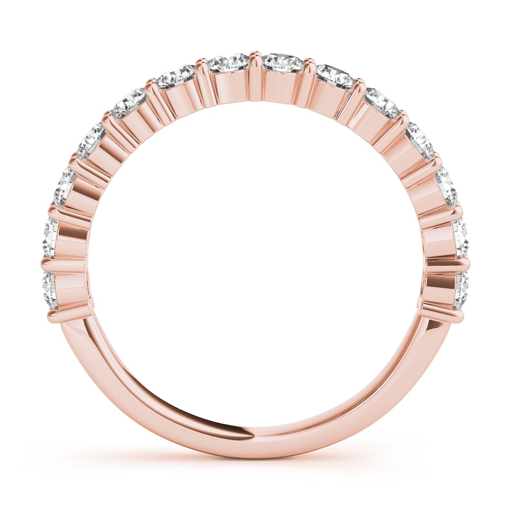 14K Rose Gold 1 ct tw Diamond Wedding Ring