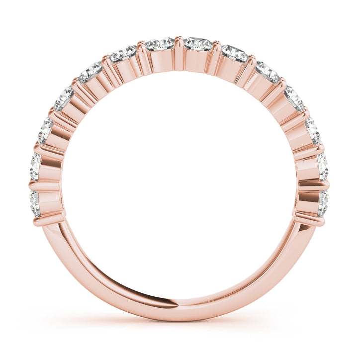 14K Rose Gold 1 ct tw Diamond Wedding Ring