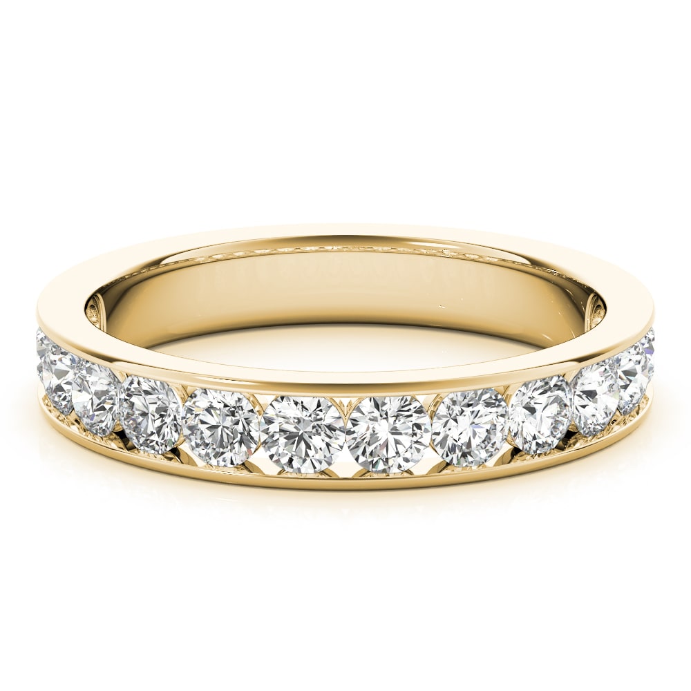 18K Yellow Gold 1 ct tw Diamond Wedding Ring