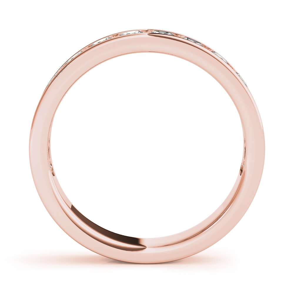 14K Rose Gold 1 ct tw Diamond Wedding Ring