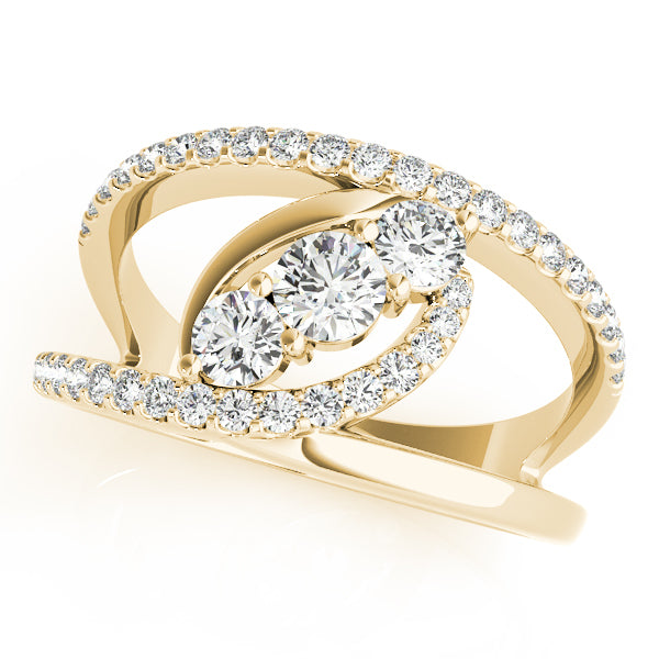 18K Yellow Gold 7/8 ct tw Fashion Diamond Ring
