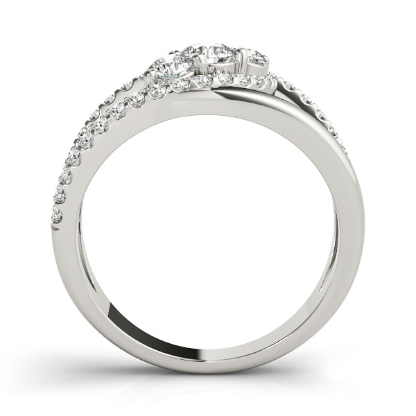 Platinum White Multi-Diamond Fashion Ring