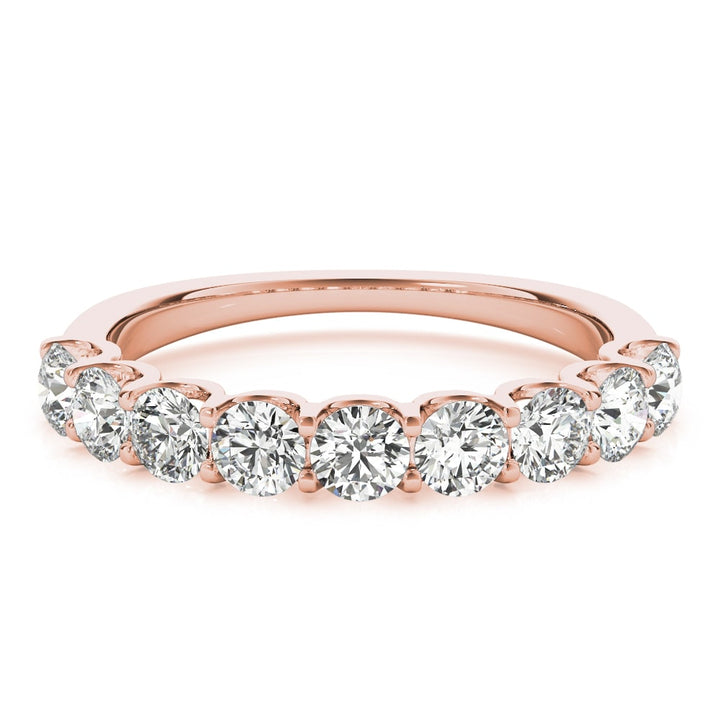 18K Rose Gold 1 ct tw Diamond Wedding Ring