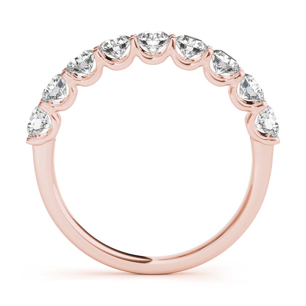 18K Rose Gold 1 ct tw Diamond Wedding Ring