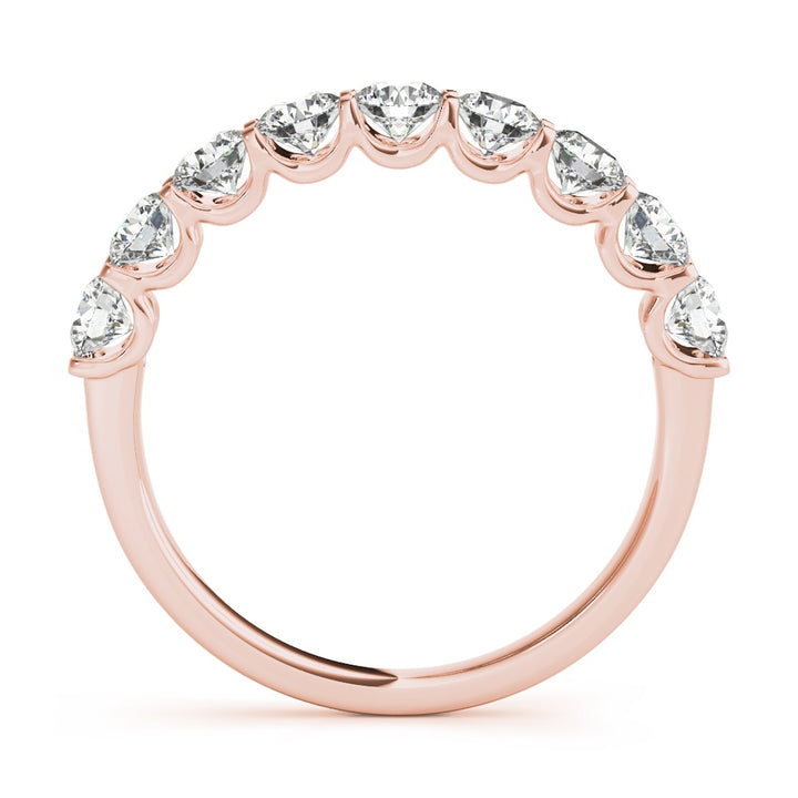 18K Rose Gold 1 ct tw Diamond Wedding Ring
