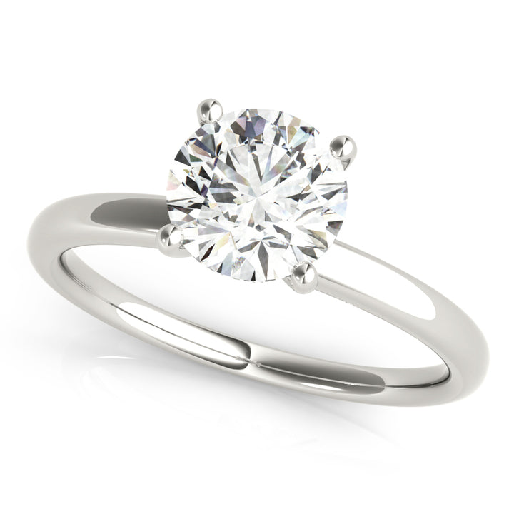 Platinum 1 ct Round Diamond Engagement Ring