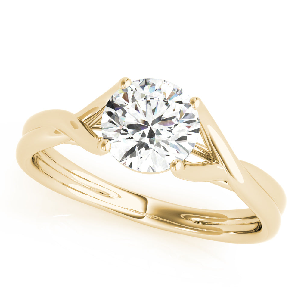 18K Yellow Gold 1 CT Diamond Engagement Ring