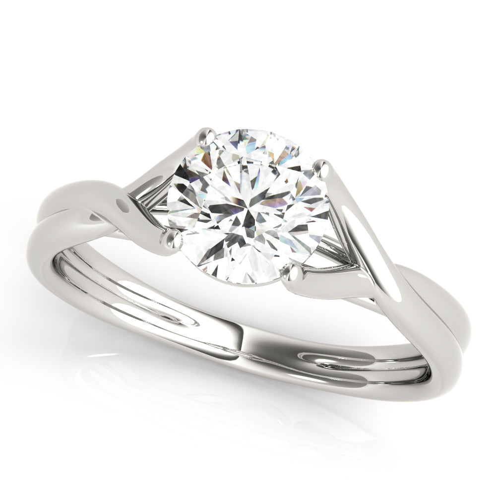 18K White Gold 1ct Diamond Solitaire Engagement Ring