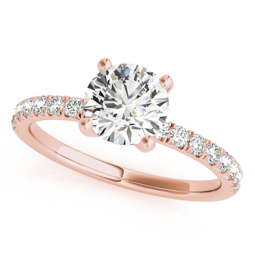14K Rose Gold 1.25ctw Diamond Engagement Ring
