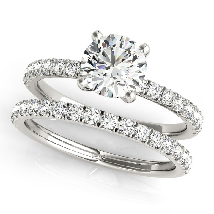 14K White Gold 1.125 ctw Diamond Engagement Ring
