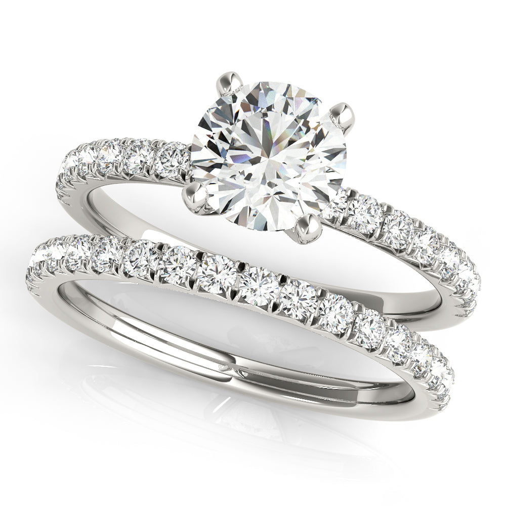 18K White Gold 1.125 ctw Diamond Engagement Ring
