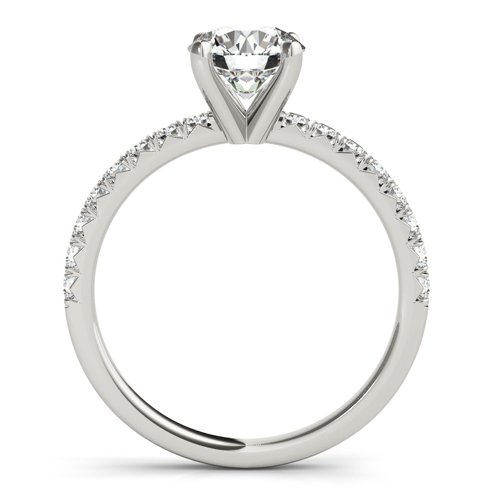 14K White Gold 1.125 ctw Diamond Engagement Ring