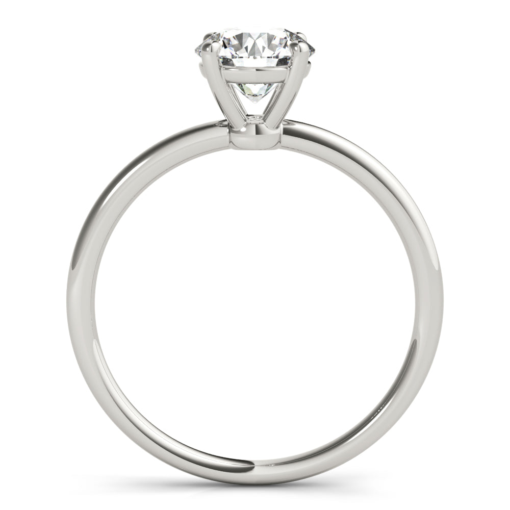 18K White Gold 1ct Diamond Solitaire Engagement Ring