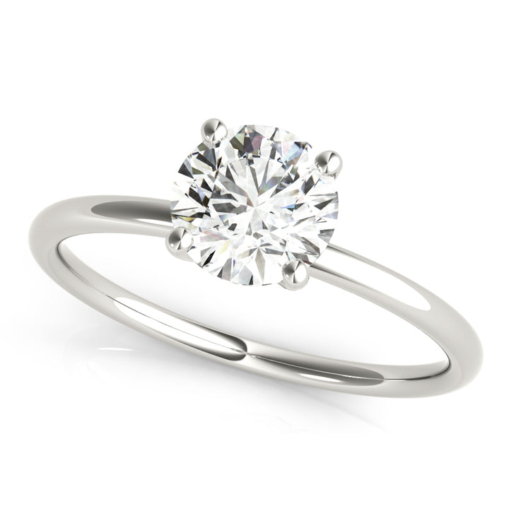 14K White Gold 1 CT Diamond Engagement Ring