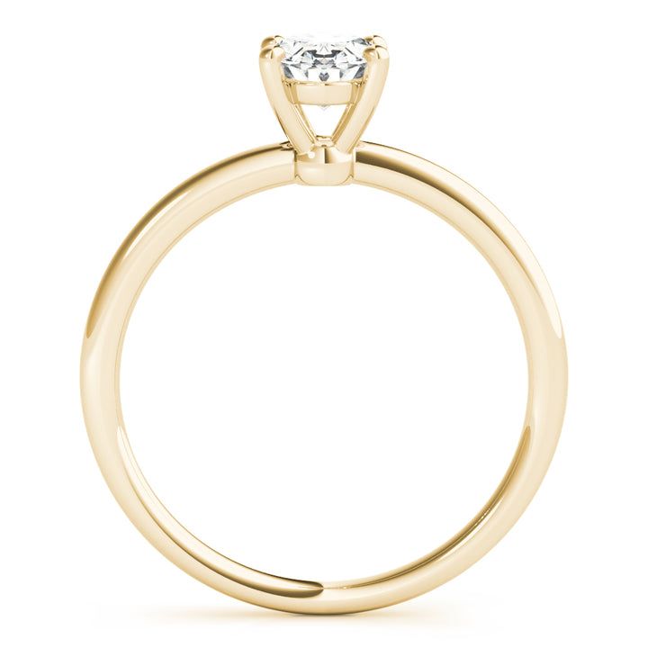 18K Yellow Gold 0.25ct Oval Diamond Engagement Ring