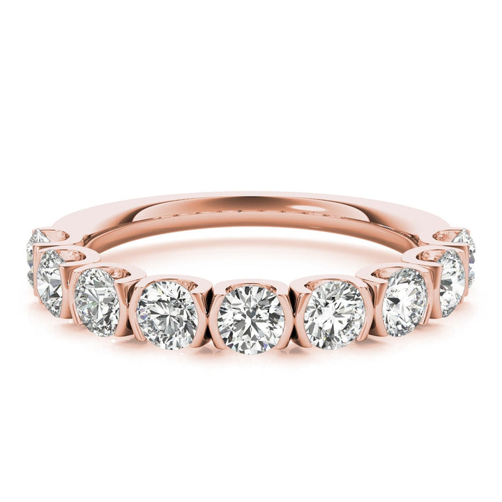 14K Rose Gold 3/4 ct tw Diamond Wedding Ring