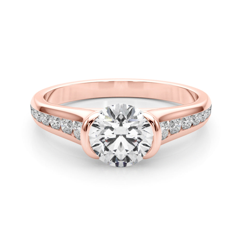 Rose Gold 7/8 ct Diamond Engagement Ring