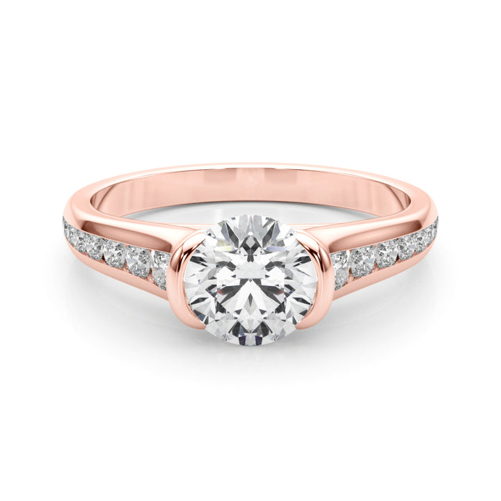 Rose Gold 7/8 ct Diamond Engagement Ring