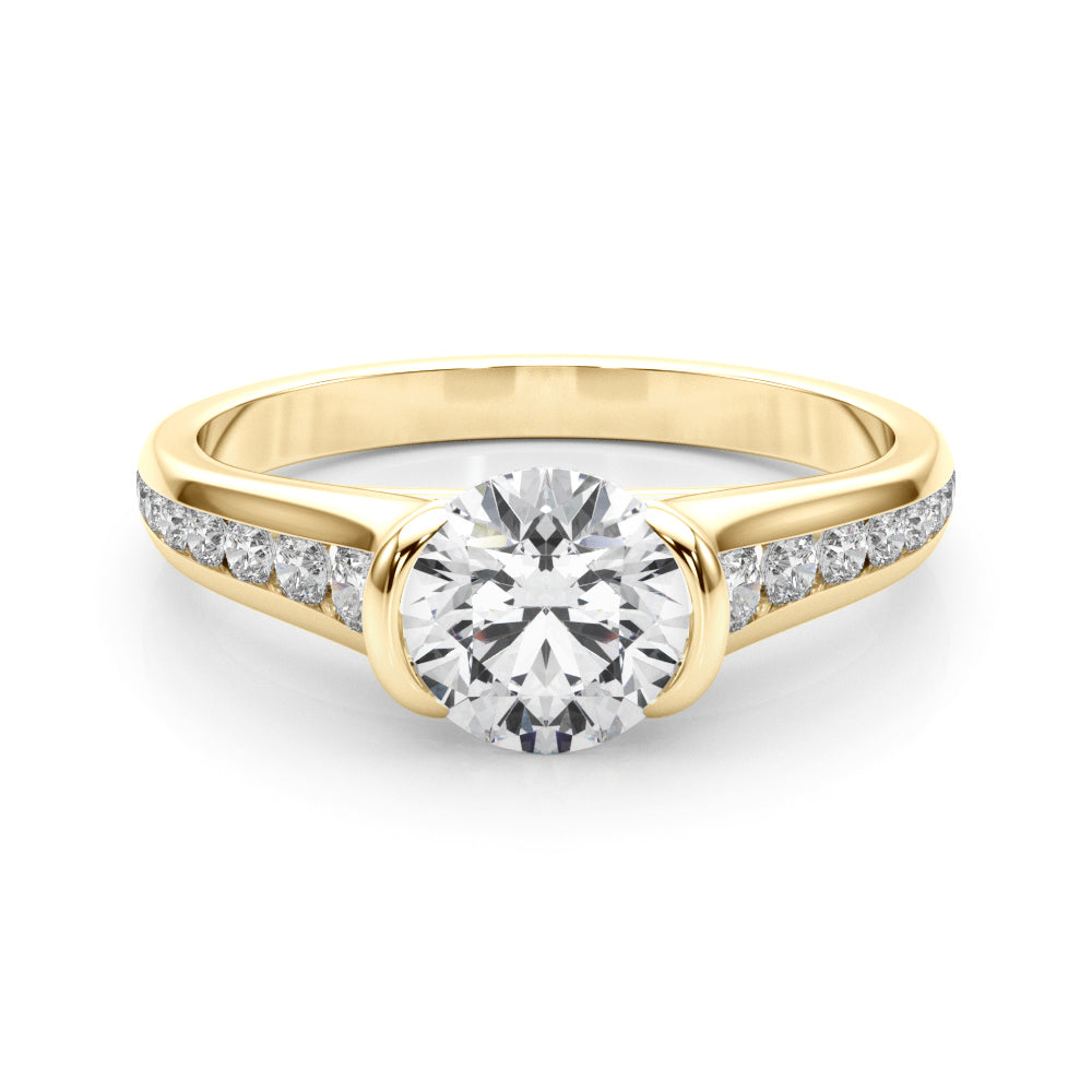 18K Yellow Gold 0.5 ct Diamond Engagement Ring