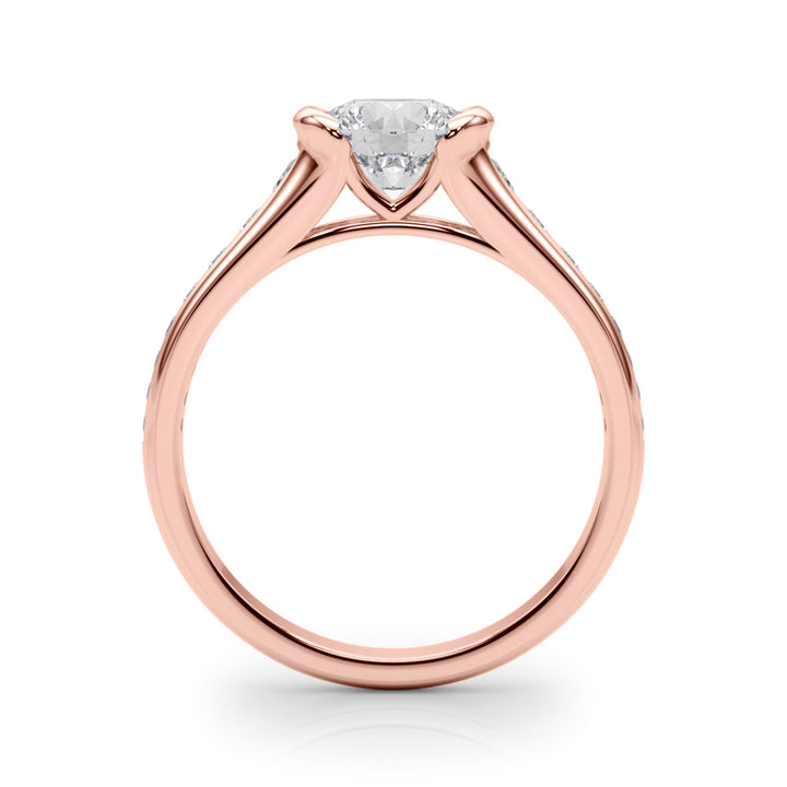 Rose Gold 7/8 ct Diamond Engagement Ring