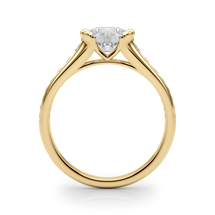 18K Yellow Gold 0.5 ct Diamond Engagement Ring