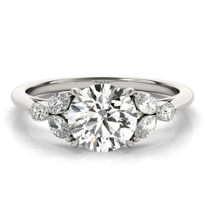 Platinum Diamond Accent Engagement Ring 1.33ctw