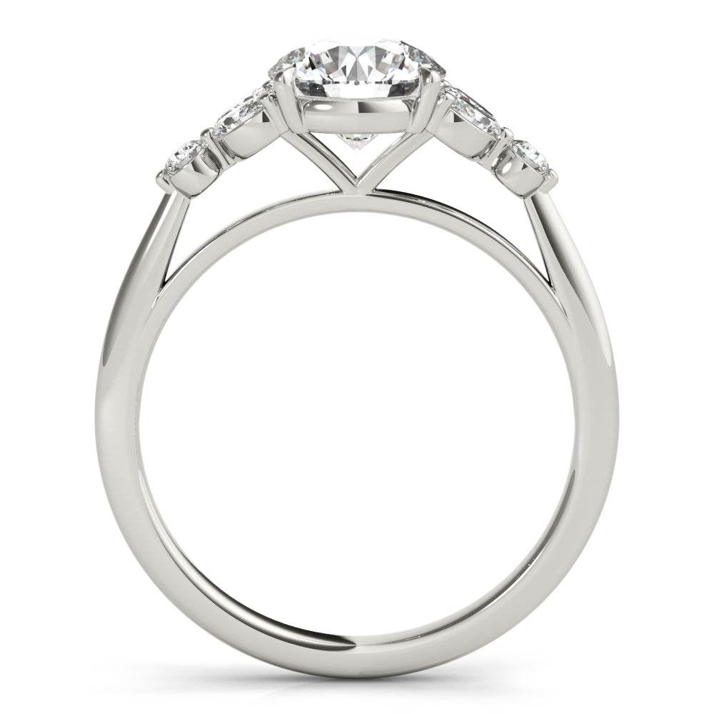 Platinum Diamond Accent Engagement Ring 1.33ctw