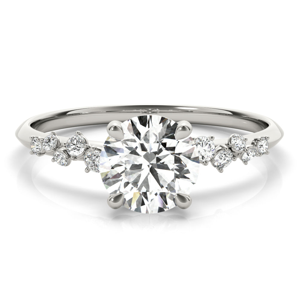 18K White Gold 1 ct Diamond Engagement Ring